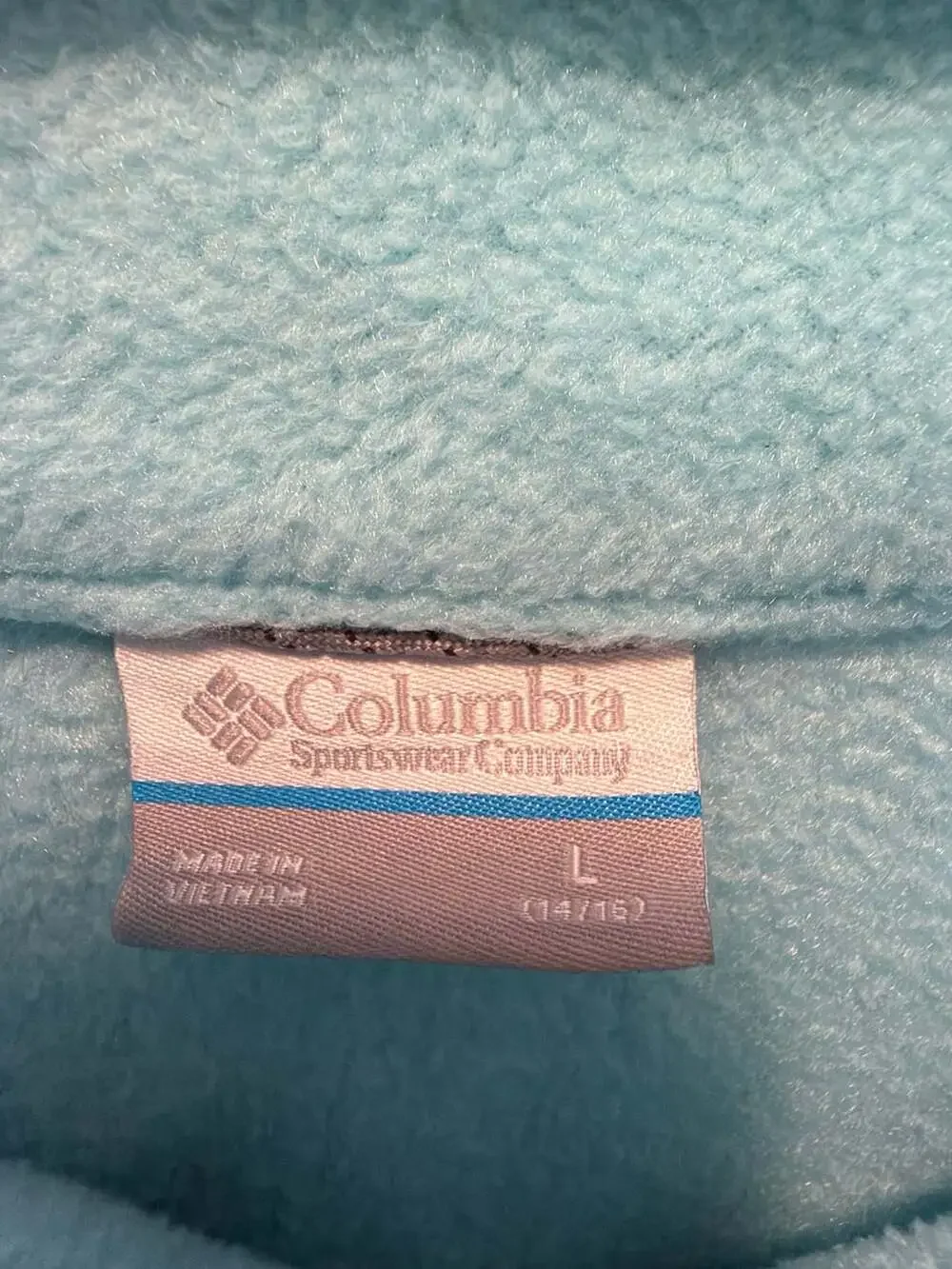 Columbia Girls Benton Springs Fleece Jacket Size L 14/16 Blue